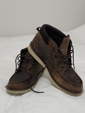 Lands End Men\'s Brown Suede Leather Lace Up Waterproof Hiking Boot-11Ds Size‎ 10 Lands main image 3
